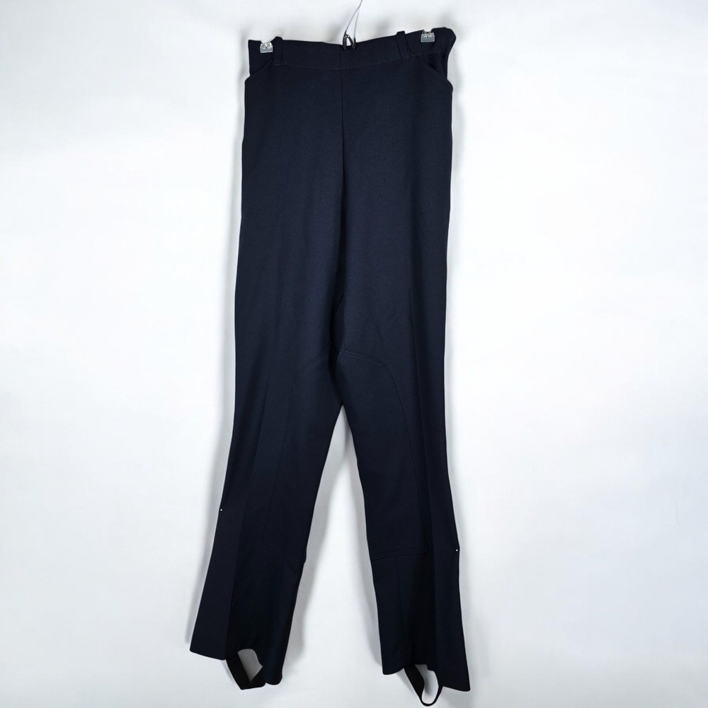 Vintage Stirrup Riding Pants Womens 36L Navy Blue High Waist Stretch Equestrian